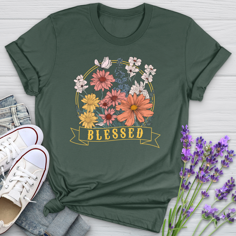 Blessed Wildflowers Softstyle Tee