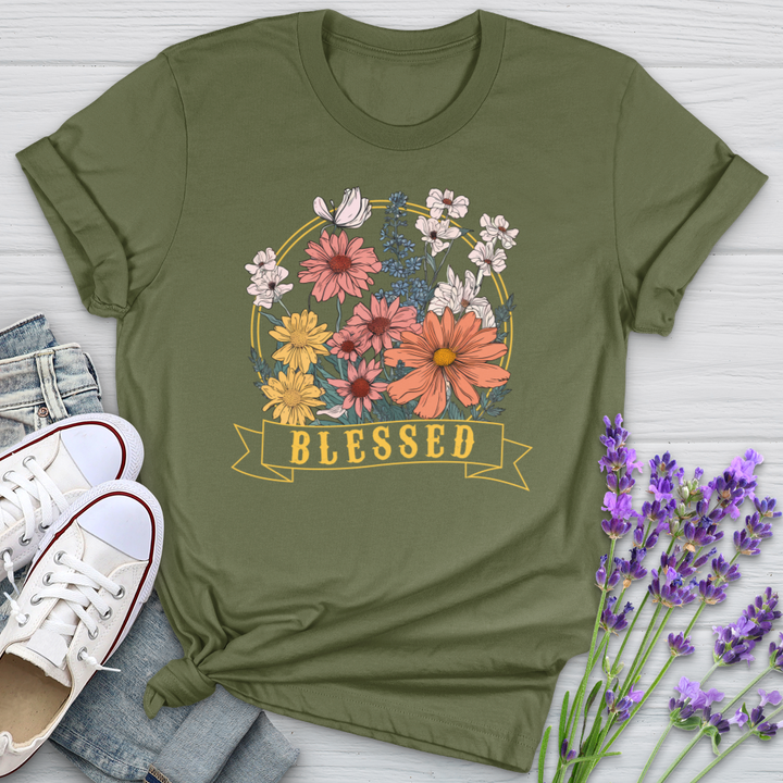 Blessed Wildflowers Softstyle Tee