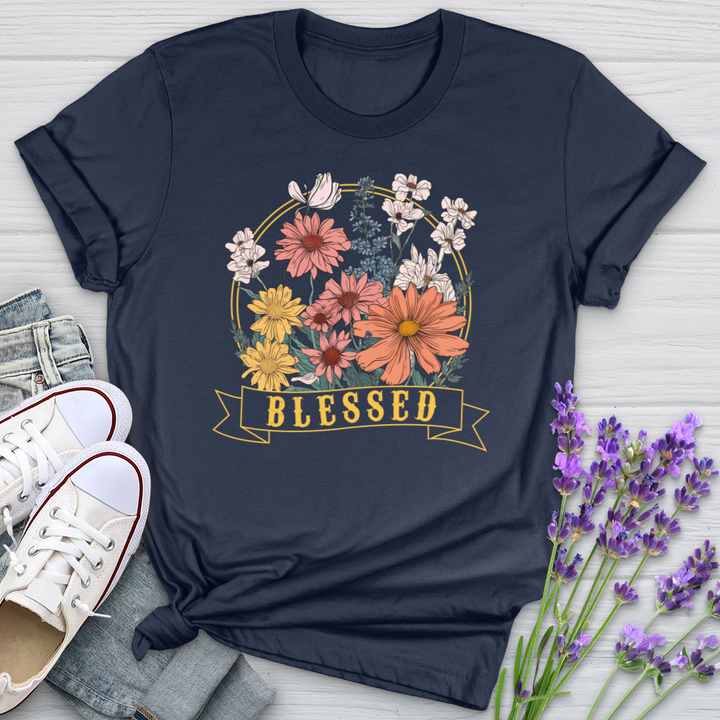 Blessed Wildflowers Softstyle Tee