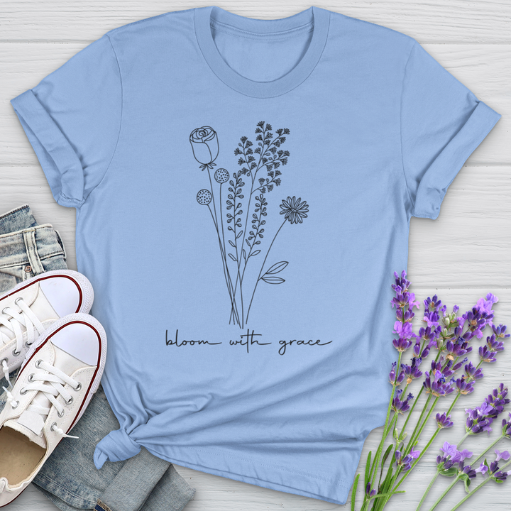 Bloom With Grace Bouquet Softstyle Tee