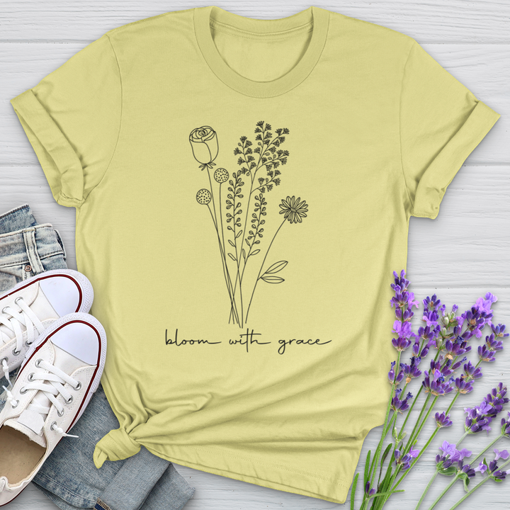 Bloom With Grace Bouquet Softstyle Tee