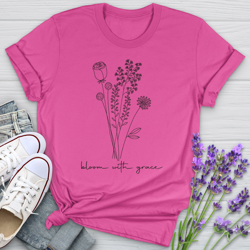 Bloom With Grace Bouquet Softstyle Tee