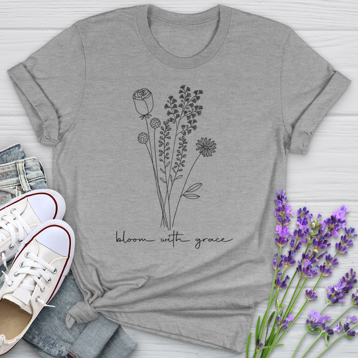 Bloom With Grace Bouquet Softstyle Tee