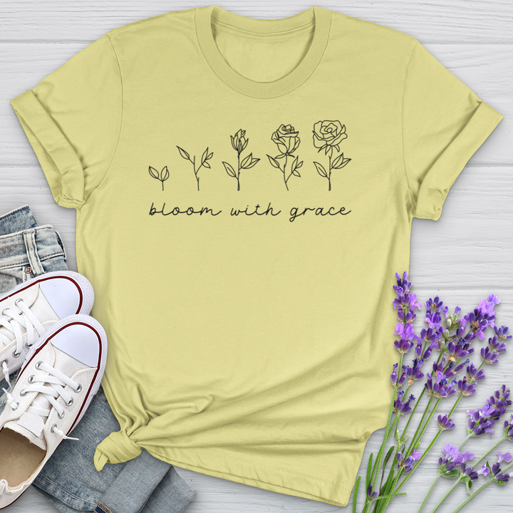 Bloom With Grace Flower Evolution Softstyle Tee