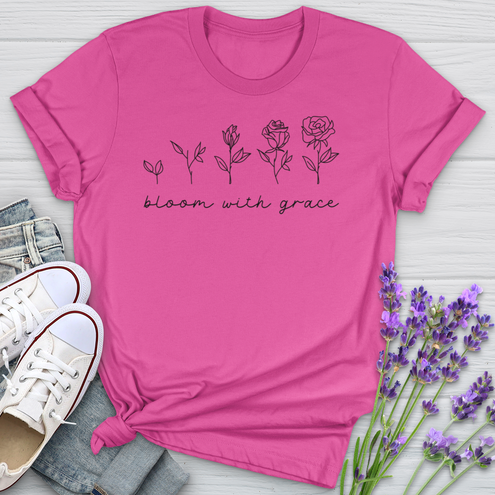 Bloom With Grace Flower Evolution Softstyle Tee