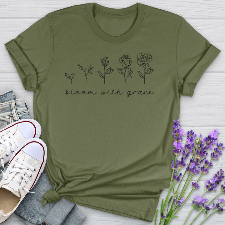 Bloom With Grace Flower Evolution Softstyle Tee