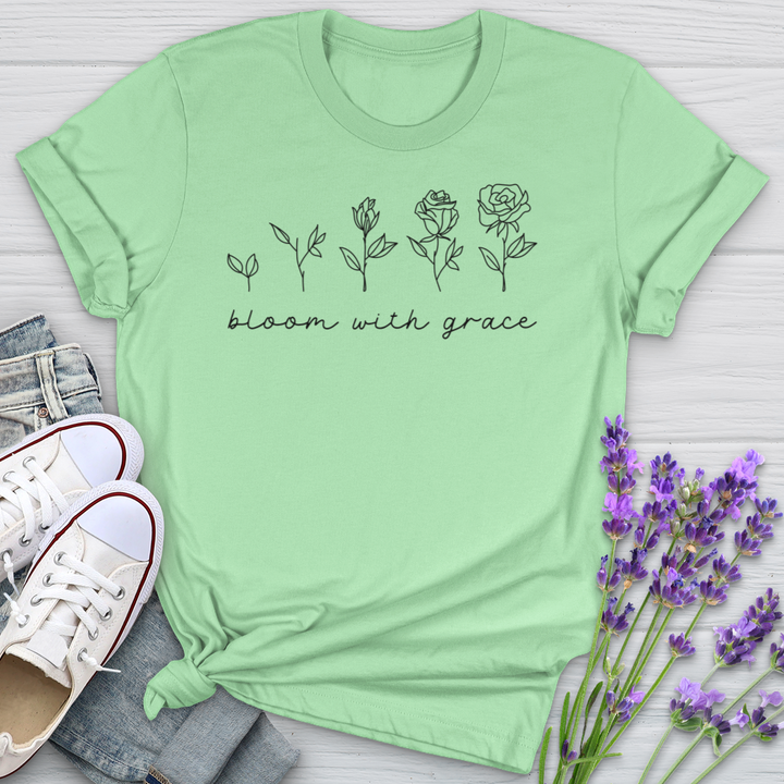 Bloom With Grace Flower Evolution Softstyle Tee