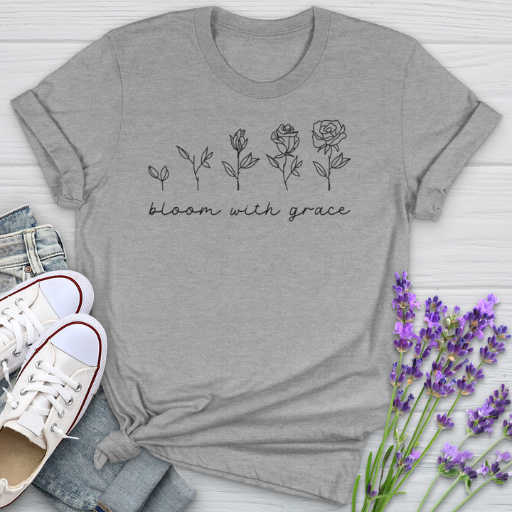 Bloom With Grace Flower Evolution Softstyle Tee