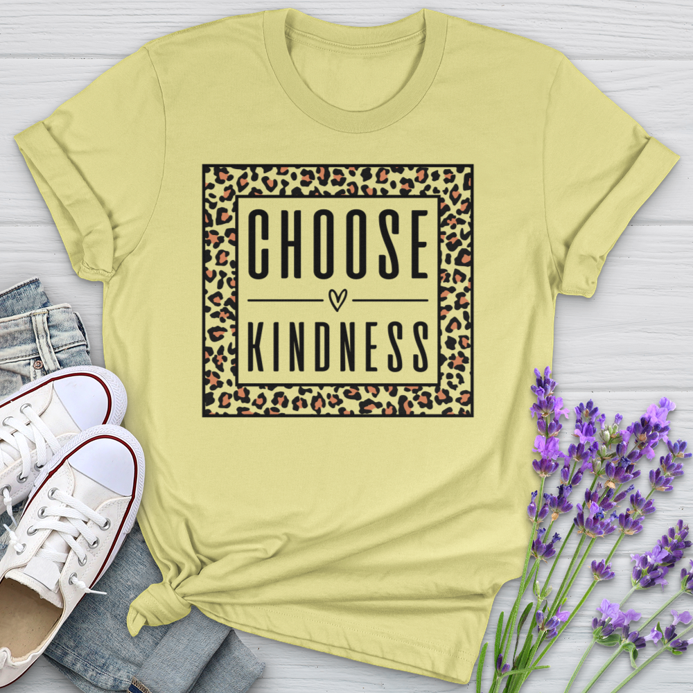 Choose Kindness Leopard Softstyle Tee