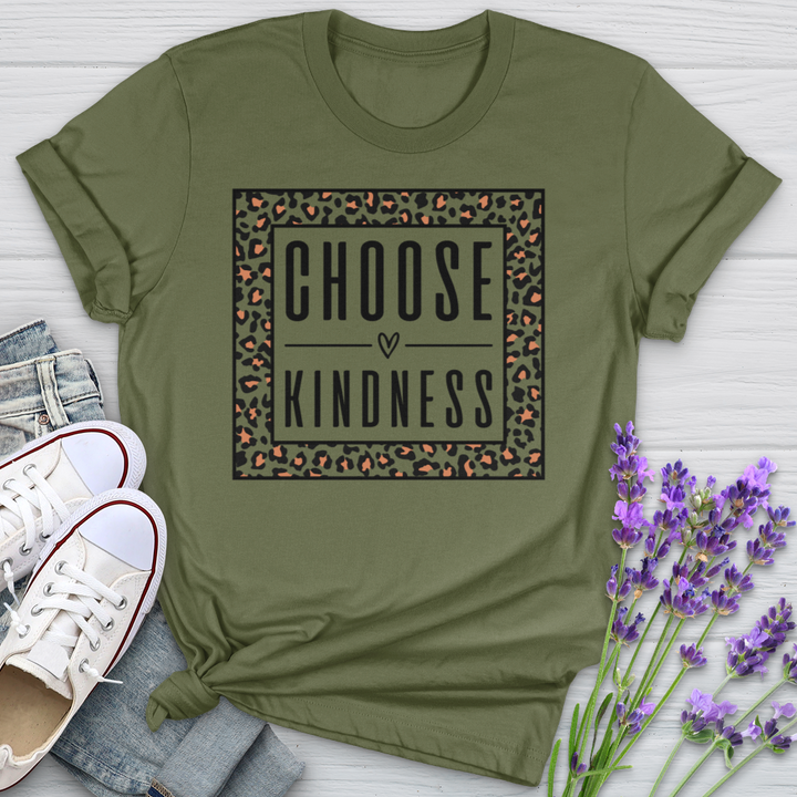 Choose Kindness Leopard Softstyle Tee