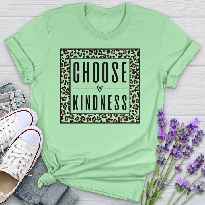 Choose Kindness Leopard Softstyle Tee