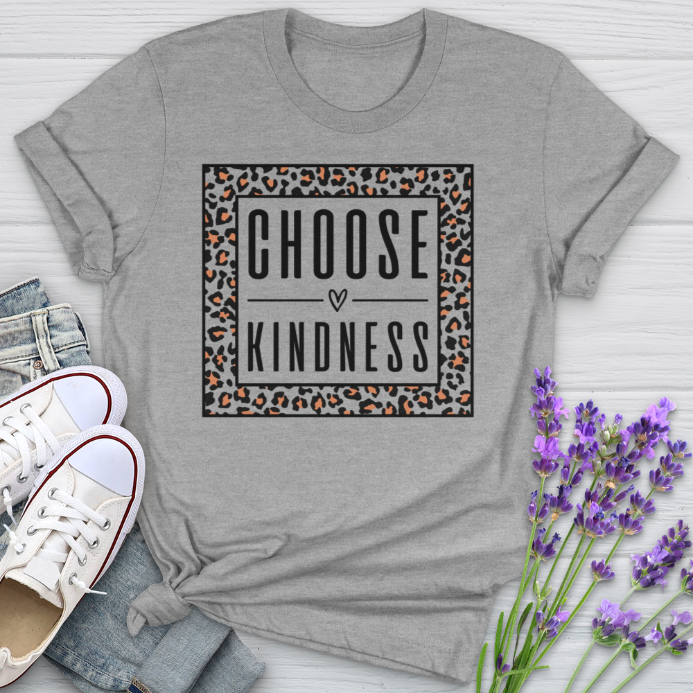 Choose Kindness Leopard Softstyle Tee