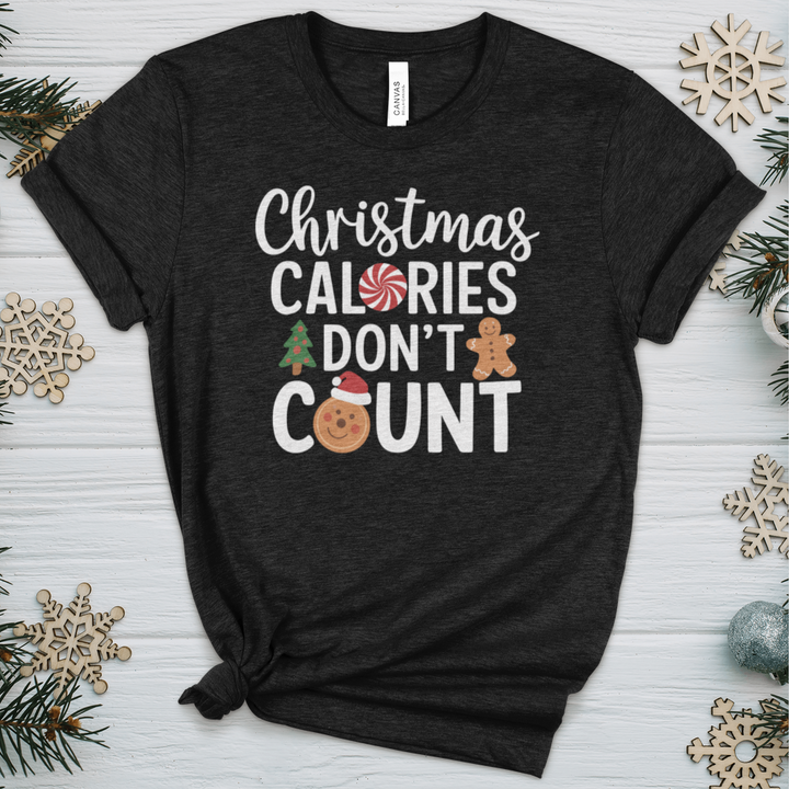 Christmas Calories Don’t Count Heathered Tee