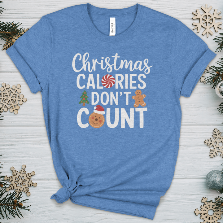 Christmas Calories Don’t Count Heathered Tee