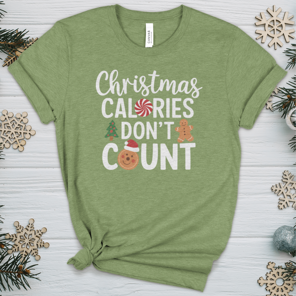 Christmas Calories Don’t Count Heathered Tee