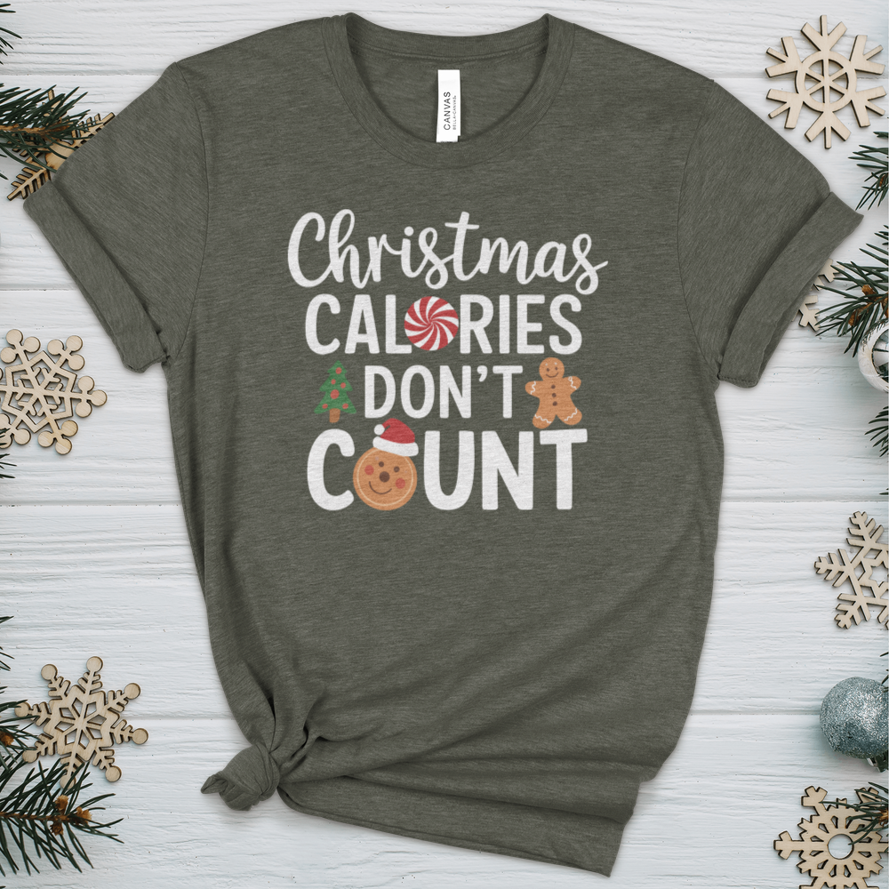 Christmas Calories Don’t Count Heathered Tee