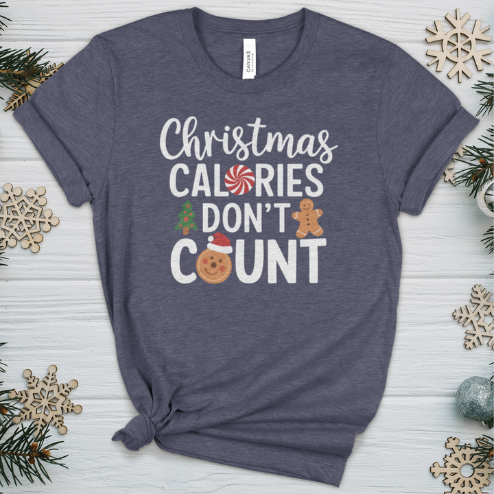 Christmas Calories Don’t Count Heathered Tee