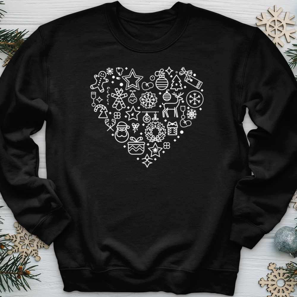 Christmas Heart Crewneck