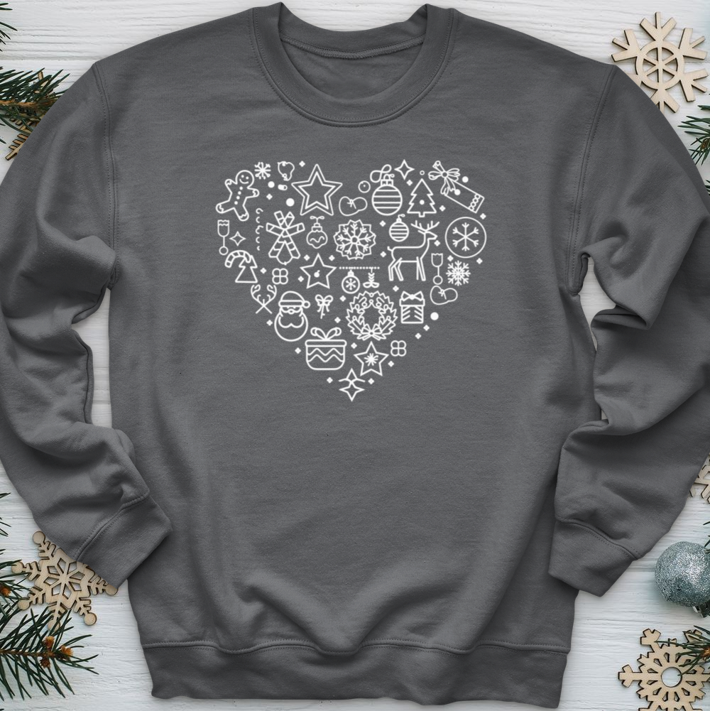 Christmas Heart Crewneck