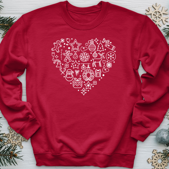 Christmas Heart Crewneck