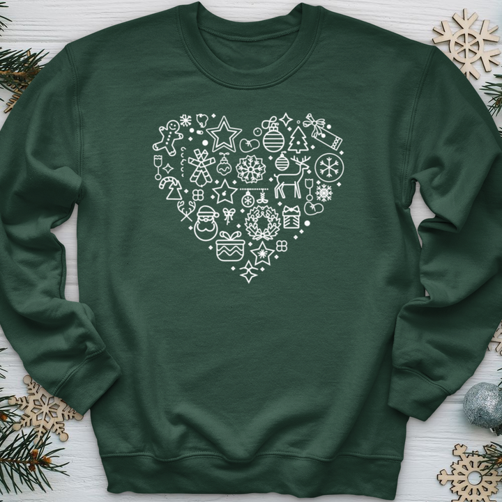 Christmas Heart Crewneck