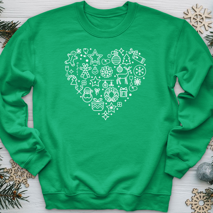 Christmas Heart Crewneck