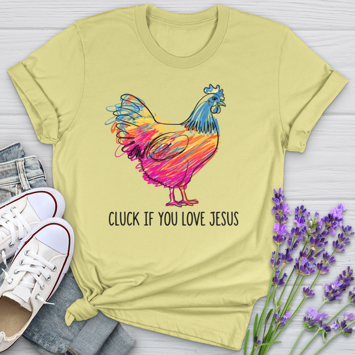 Cluck If You Love Jesus Softstyle Tee