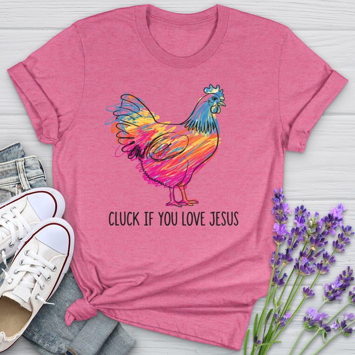 Cluck If You Love Jesus Softstyle Tee