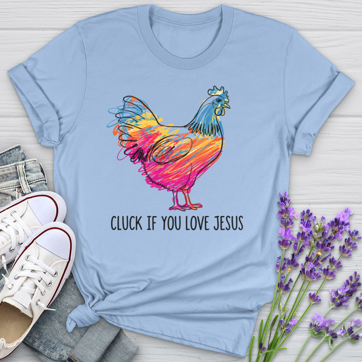 Cluck If You Love Jesus Softstyle Tee