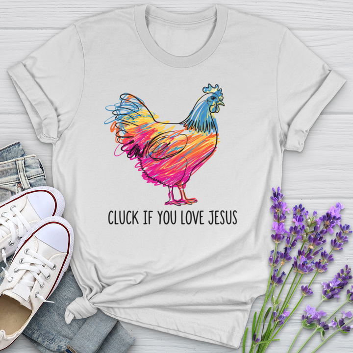 Cluck If You Love Jesus Softstyle Tee