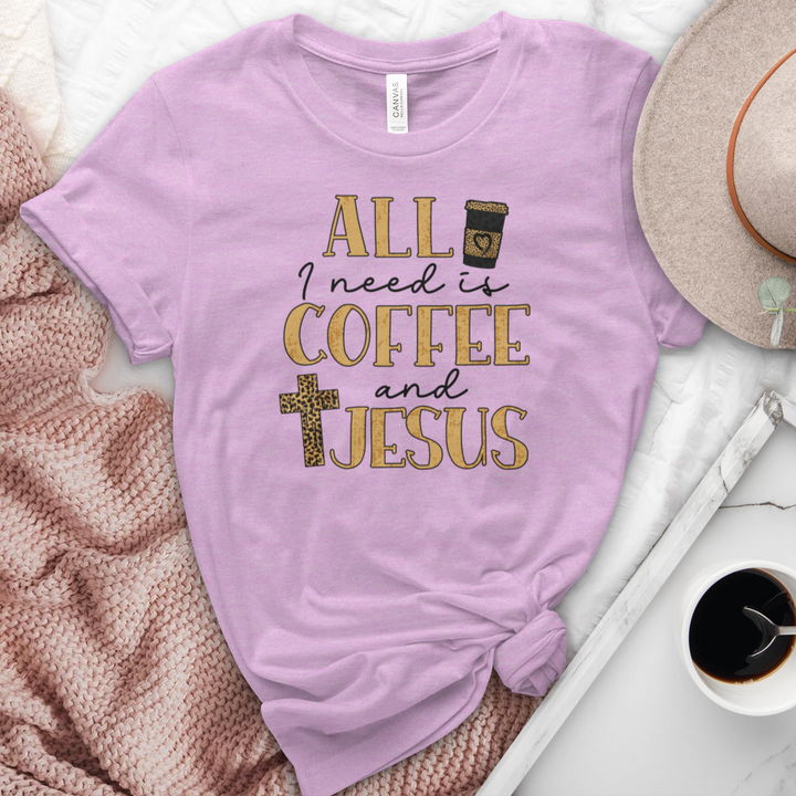 Coffee & Jesus Heathered Tee