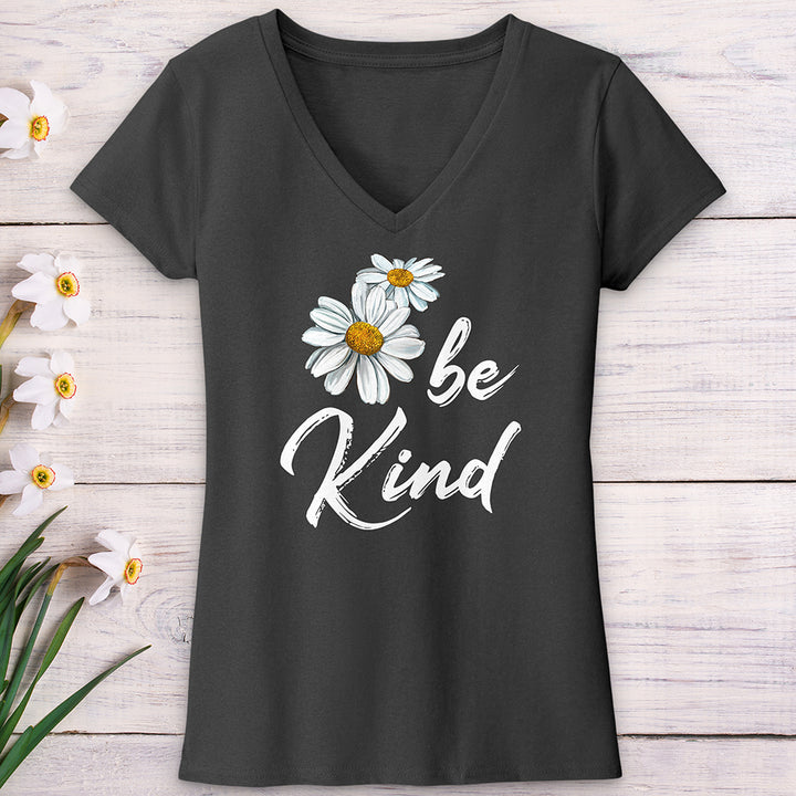 Be Kind Daisy V-Neck Tee