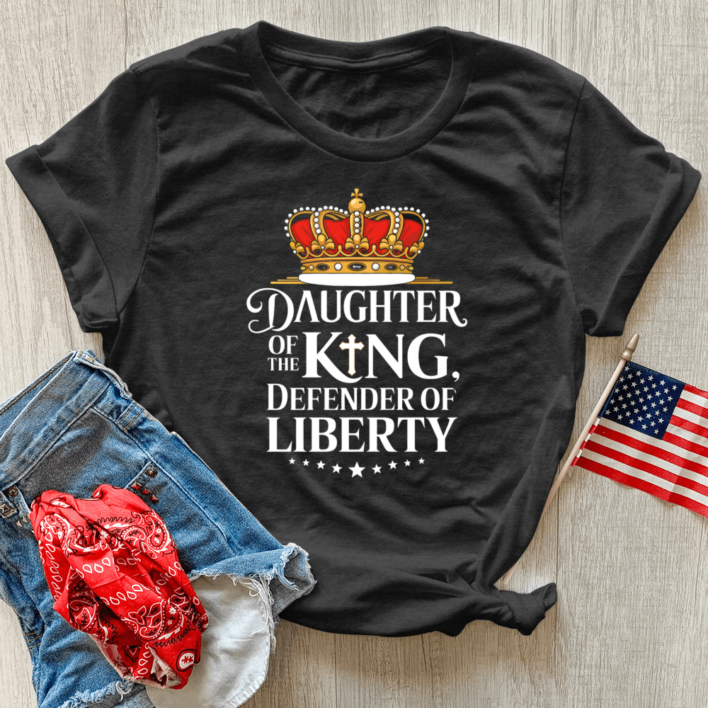 Daughter Of The King Defender Of Liberty Heathered Tee