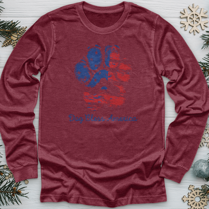 Dog Bless America Long Sleeve