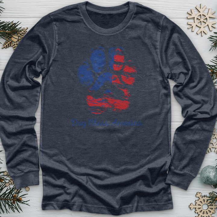 Dog Bless America Long Sleeve