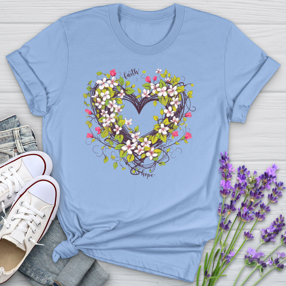 Entangled Flower Heart Softstyle Tee