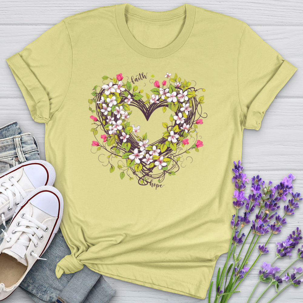 Entangled Flower Heart Softstyle Tee