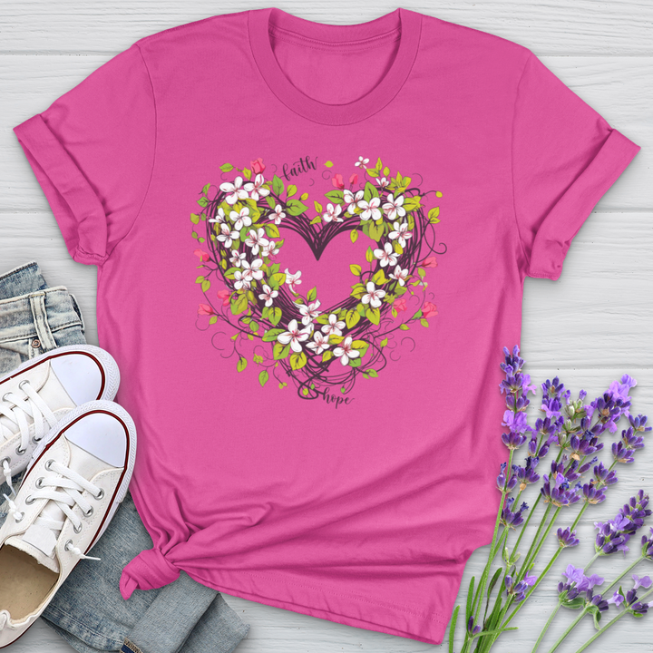 Entangled Flower Heart Softstyle Tee