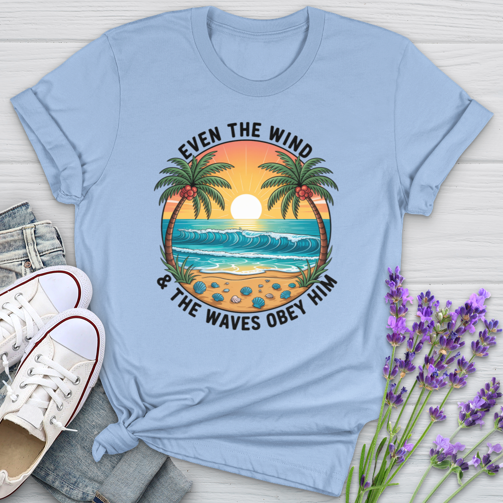Even The Wind & The Waves Obey Him Softstyle Tee