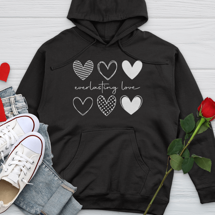 Everlasting Love Hearts Midweight Hooded Sweatshirt