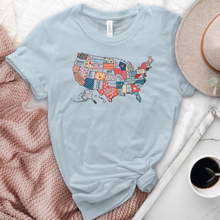 Faith Across America Heathered Tee