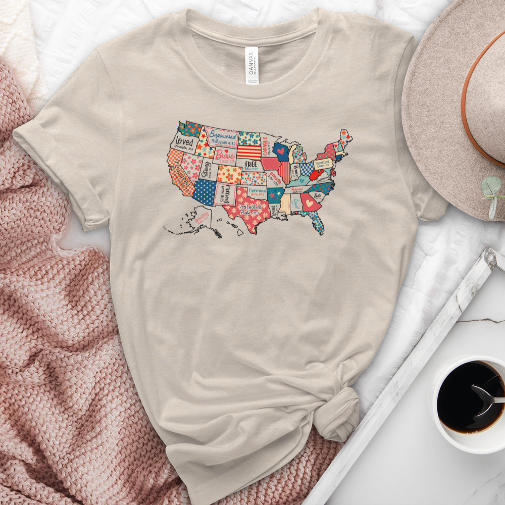 Faith Across America Heathered Tee