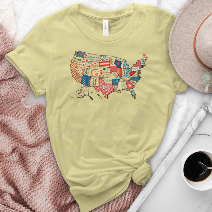 Faith Across America Heathered Tee
