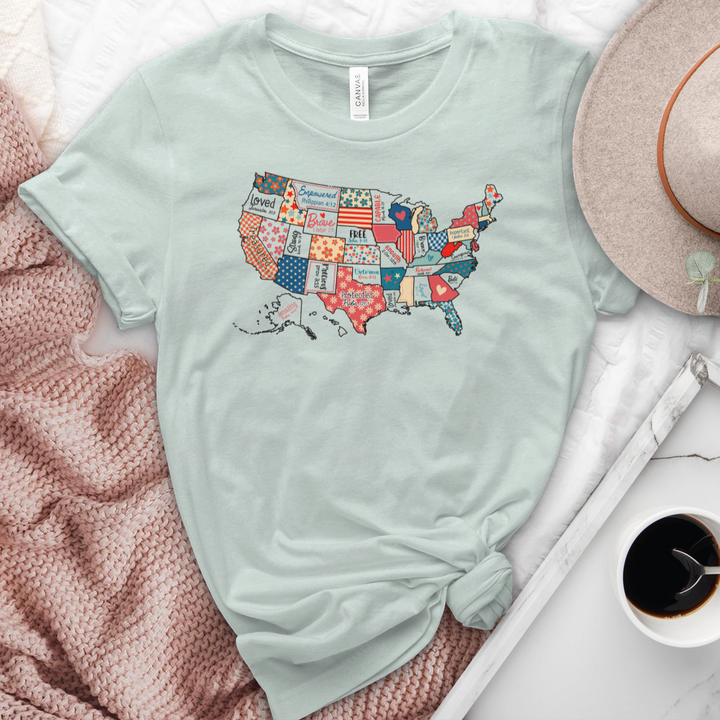 Faith Across America Heathered Tee