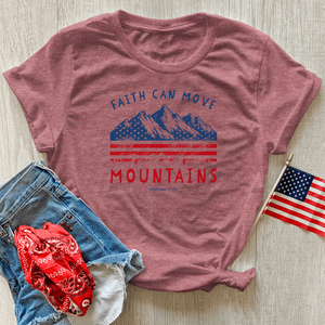 Faith Can Move Mountains Heathered Tee