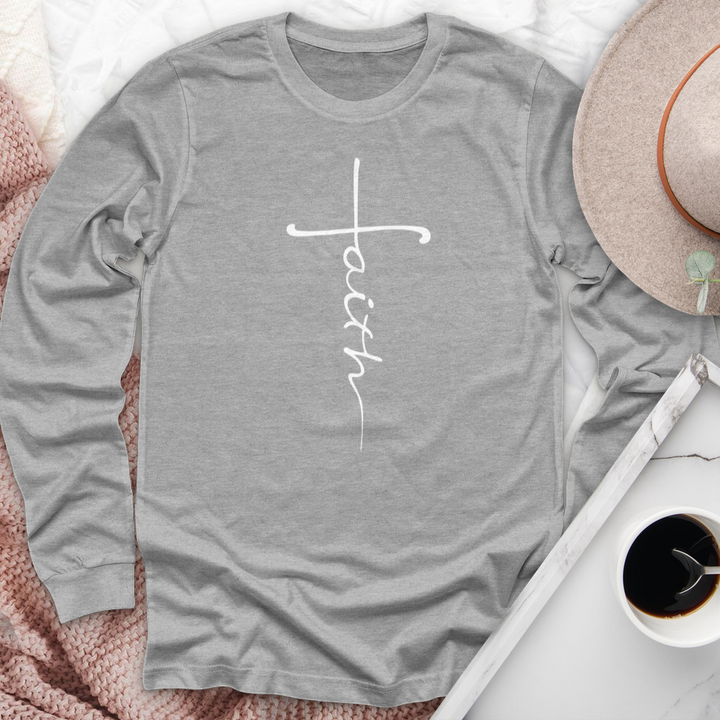 Faith Cross Long Sleeve Tee