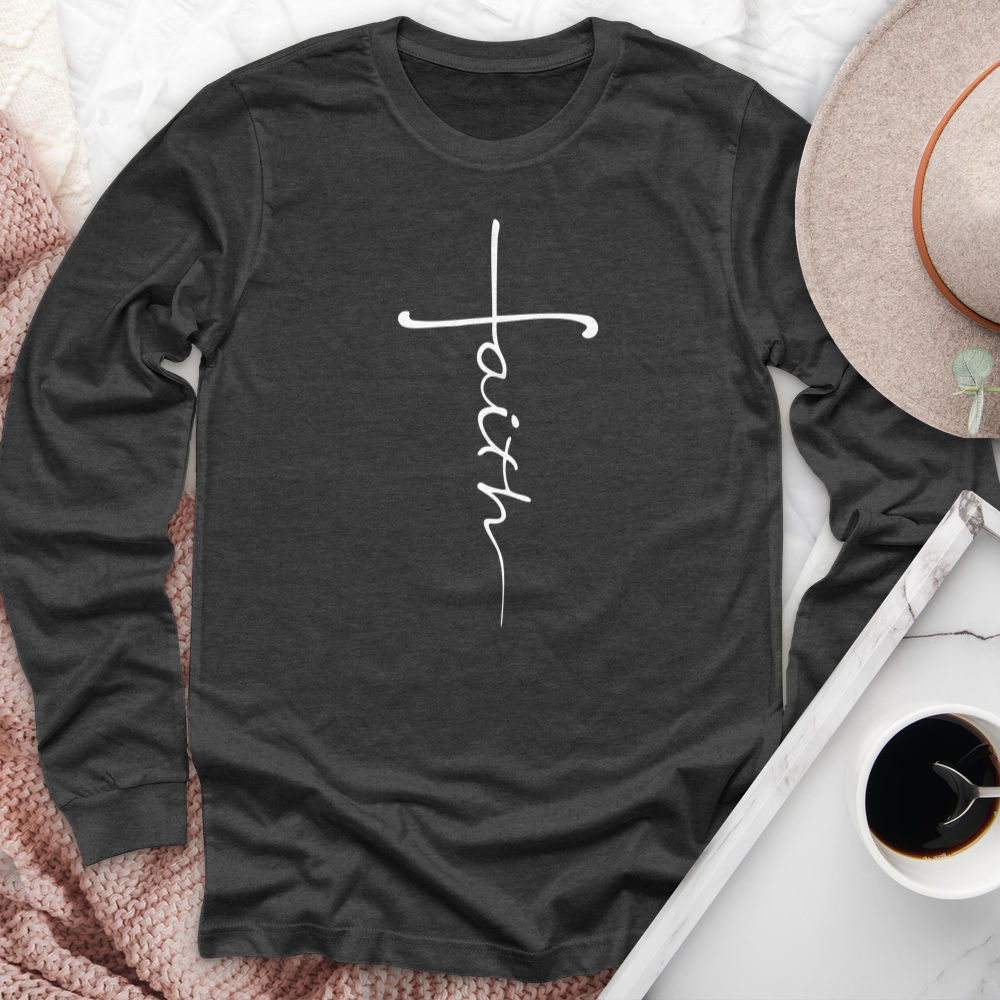 Faith Cross Long Sleeve Tee