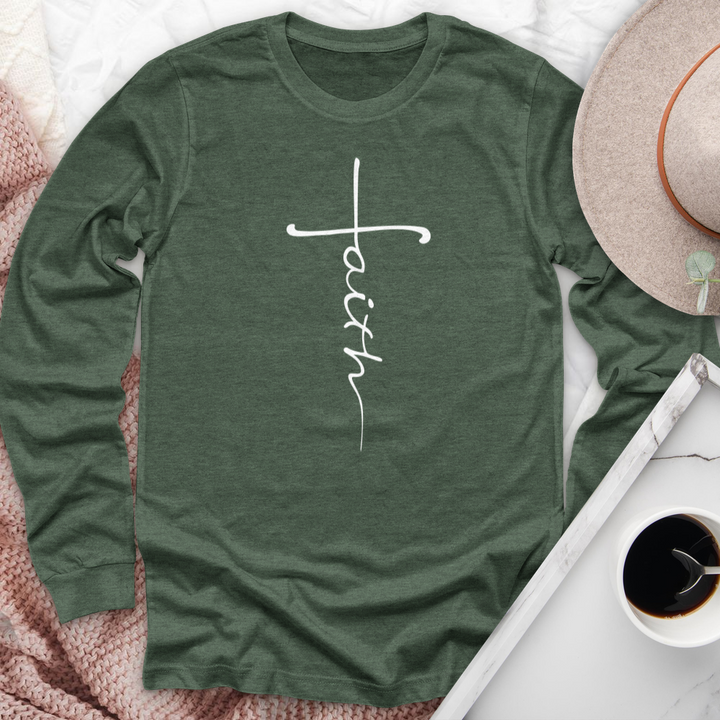 Faith Cross Long Sleeve Tee