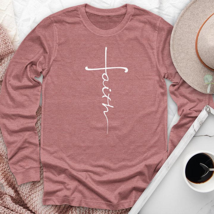 Faith Cross Long Sleeve Tee