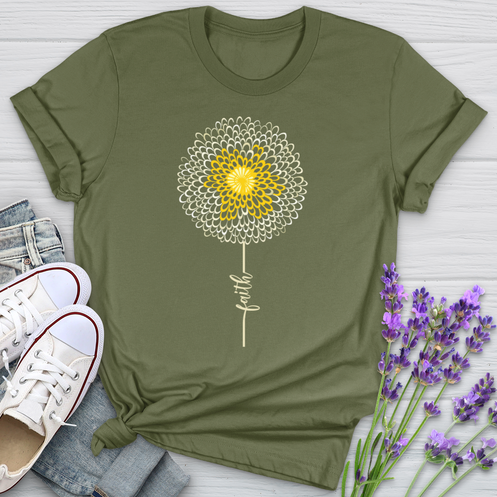 Faith Dandelion Art Softstyle Tee